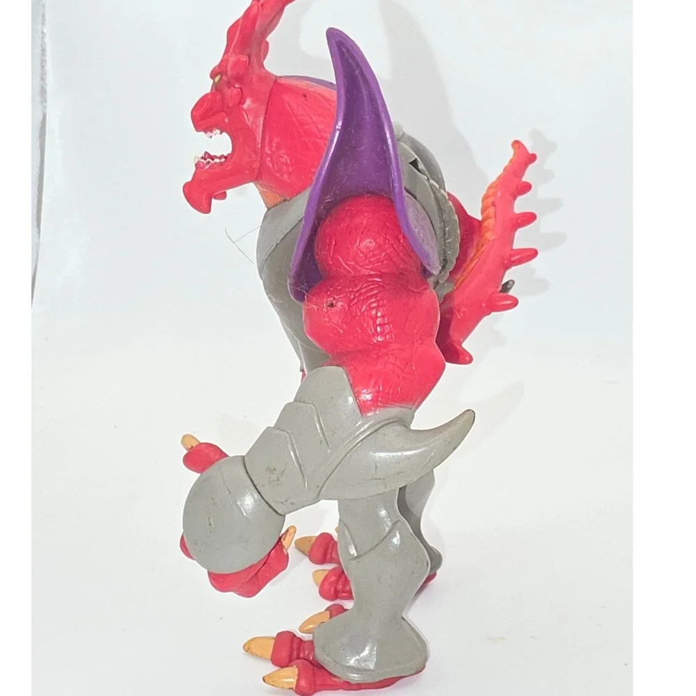 Mattel Mighty Ducks Lord Dragaunus Action Figure Red Purple Fair Cond. 1996